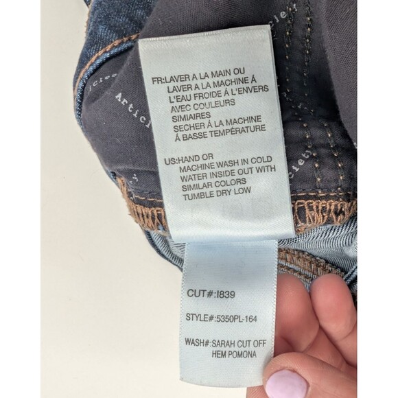 Articles of Society Womens Sarah Cut Off Hem Butterfly Skinny Fit Jeans Size 24 - Picture 4 of 10